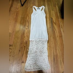 Haute Hippie Size XS white maxi sundress dress